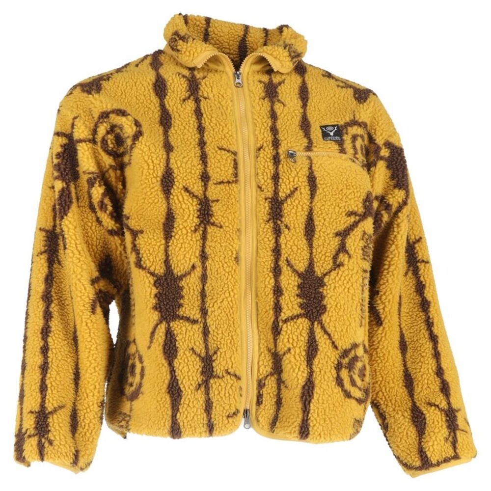 Supreme x SOUTH2 WEST8 Printed Jacket in Yellow Fleece